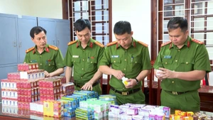 Thuốc giả được Công an tỉnh Thanh Hóa phát hiện, thu giữ. Ảnh: Lam Sơn