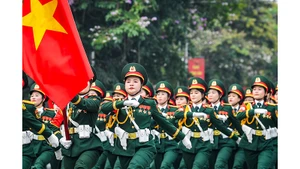 Lễ diễu binh, diễu hành kỷ niệm 70 năm Chiến thắng Điện Biên Phủ. Ảnh | THÀNH ĐẠT