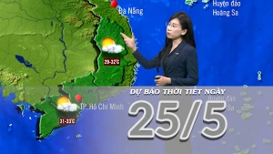 [Video] Dự báo thời tiết ngày 25/5/2025: Mưa giảm dần ở khu vực Bắc Bộ 