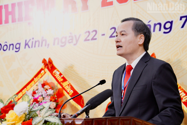 Đồng chí Phùng Quang Hội, Ủy viên Ban Thường vụ Tỉnh ủy, Bí thư Đảng ủy phường Đông Kinh, tỉnh Lạng Sơn, nhiệm kỳ 2025-2030. ndo_tr_img-0035.jpg