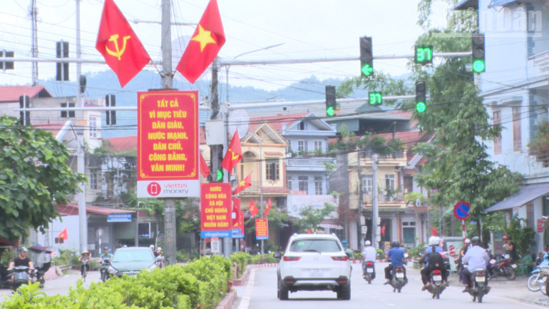 Cảnh quan đô thị của xã Thất Khê, tỉnh Lạng Sơn được chú trọng chỉnh trang. ndo_tr_atk30.jpg