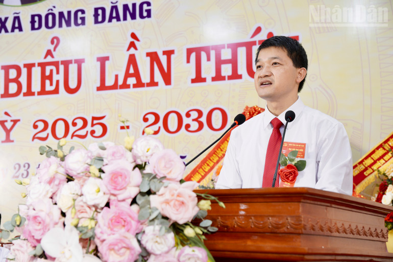 Đồng chí Trịnh Tiến Duy, Tỉnh ủy viên, Bí thư Đảng ủy xã Đồng Đăng, tỉnh Lạng Sơn nhiệm kỳ 2025-2030. ndo_tr_img-0037.jpg