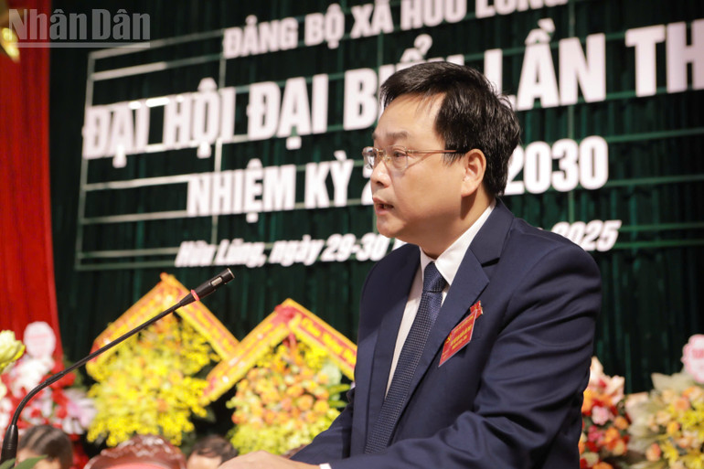 Đồng chí Vũ Hoàng Quý, Tỉnh ủy viên, Bí thư Đảng ủy xã Hữu Lũng nhiệm kỳ 2025-2030. ndo_tl_gen-o-z6855396720099-e1e8d2ebb3f744242f2136769ac7e9d2.jpg