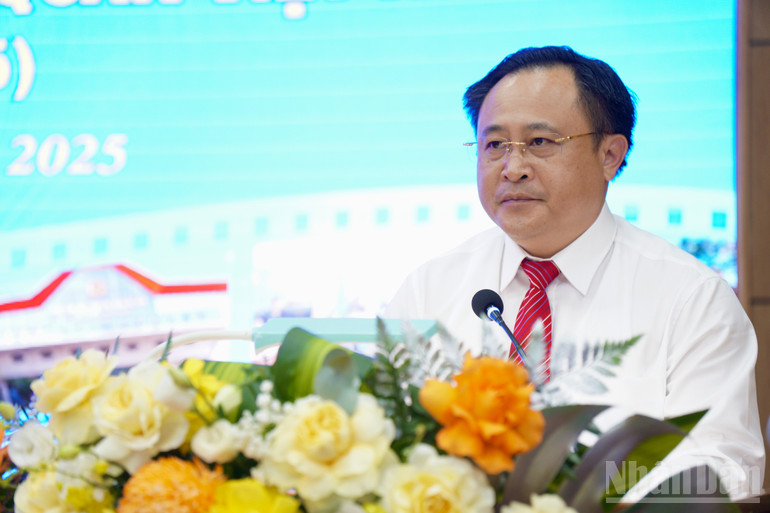 Đồng chí Lương Trọng Quỳnh, Tỉnh ủy viên, Phó Chủ tịch Ủy ban nhân dân tỉnh Lạng Sơn phát biểu chỉ đạo tại lễ kỷ niệm. ndo_br_img-0515.jpg