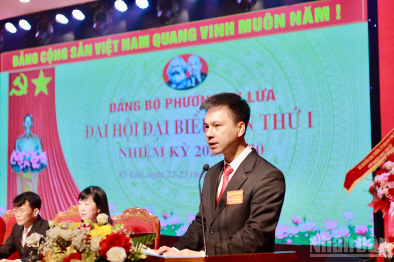 Đồng chí Hà Minh Anh, Bí thư Đảng ủy Phường Kỳ Lừa, tỉnh Lạng Sơn, nhiệm kỳ 2025-2030. ndo_br_img-0039.jpg