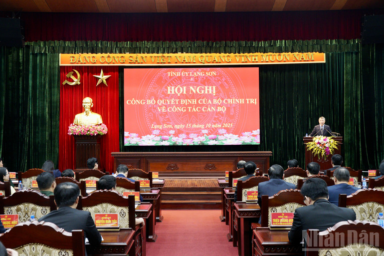 Đồng chí Lê Minh Hưng, Ủy viên Bộ Chính trị, Bí thư Trung ương Đảng, Trưởng Ban Tổ chức Trung ương chủ trì hội nghị. ndo_br_img-0787-2.jpg