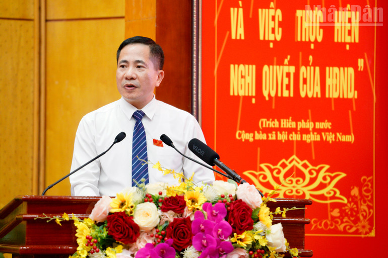 Đồng chí Nguyễn Văn Trường, Tỉnh ủy viên, Phó Chủ tịch Hội đồng nhân dân tỉnh Lạng Sơn. ndo_tr_dat2625.jpg