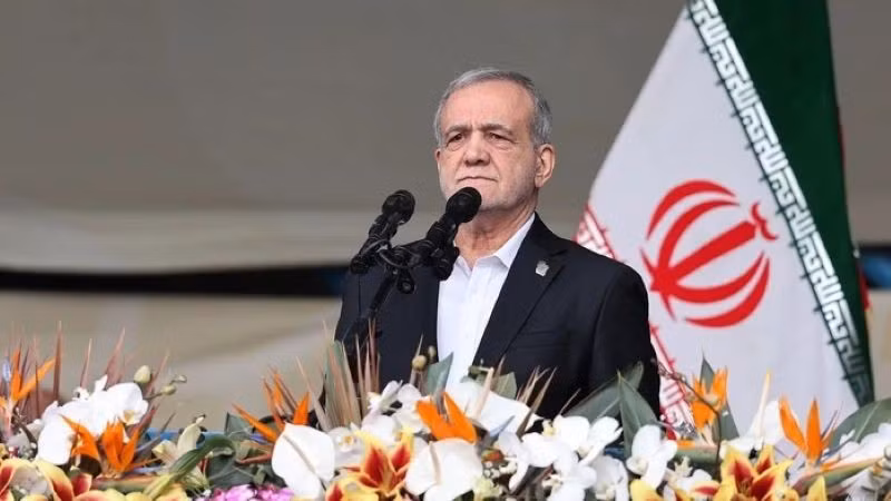 Tổng thống Masoud Pezeshkian đang tạm thời đảm nhận cương vị lãnh đạo cao nhất ở Iran. (Ảnh: China Daily)