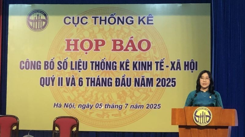 Cục trưởng Cục Thống kê Nguyễn Thị Hương. (Ảnh: PV) chuongcttk.jpg