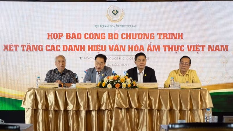 Ban Tổ chức họp báo công bố chương trình. (Ảnh: PV)