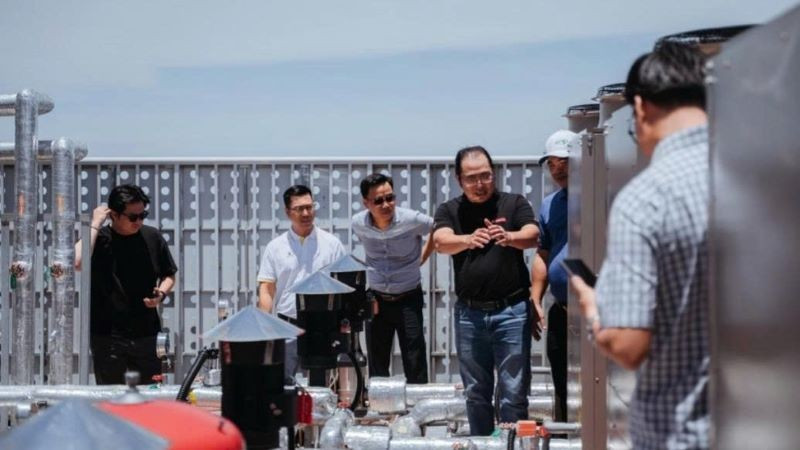 Tìm hiểu công nghệ năng lượng mặt trời tại các tòa nhà xanh. (Ảnh: PV) xanhhoa5.jpg