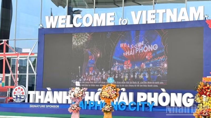 Một gian hàng giới thiệu về thành phố Hải Phòng. (Ảnh: HNV)