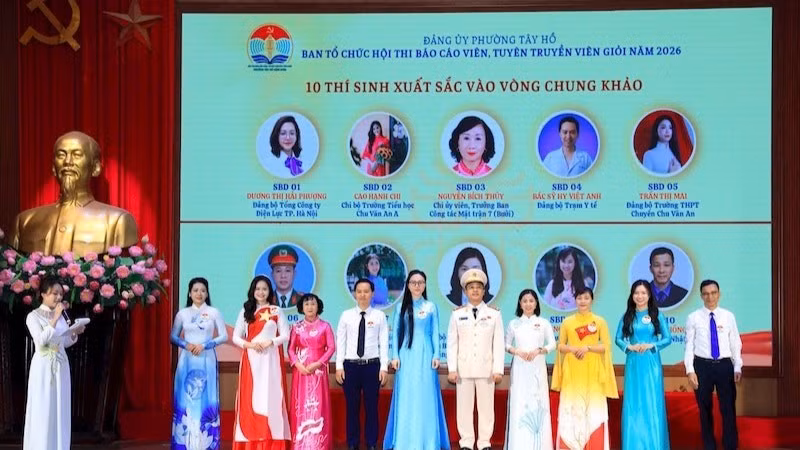 10 thí sinh xuất sắc nhất được lựa chọn tham gia vòng chung khảo cuộc thi.