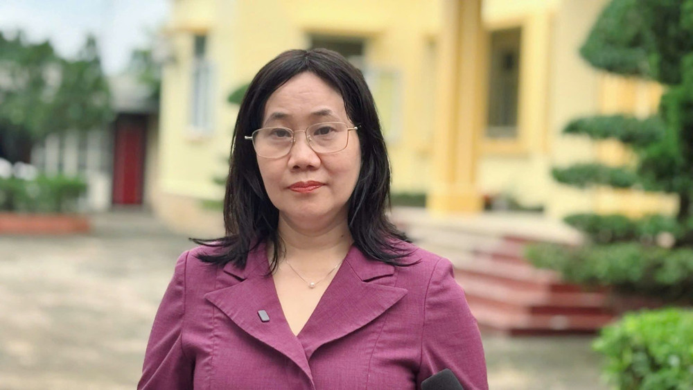 Bà Nguyễn Thị Hương, Cục trưởng Cục Thống kê. (Ảnh: HNV) tdt1.jpg