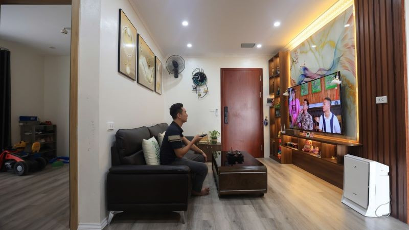 Một hộ dân trong khu nhà ở xã hội đã hoàn thiện và đi vào sử dụng tại Hà Nội. (Ảnh: PV) noxh1.jpg