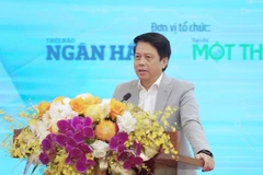 Phó Thống đốc Ngân hàng Nhà nước Phạm Tiến Dũng phát biểu khai mạc diễn đàn.