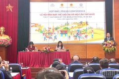 Họp báo giới thiệu về chương trình. (Ảnh: Ngọc Liên)