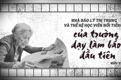 Nhà báo Lý Thị Trung và thế hệ học viên nổi tiếng của trường dạy làm báo đầu tiên