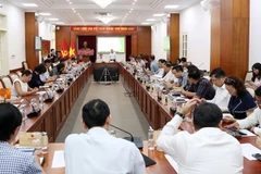 Bộ VHTTDL họp báo cáo tiến độ triển khai dự thảo Nghị quyết của Bộ Chính trị về Chấn hưng và phát triển văn hóa Việt Nam trong kỷ nguyên mới. (Ảnh: TRẦN HUẤN)