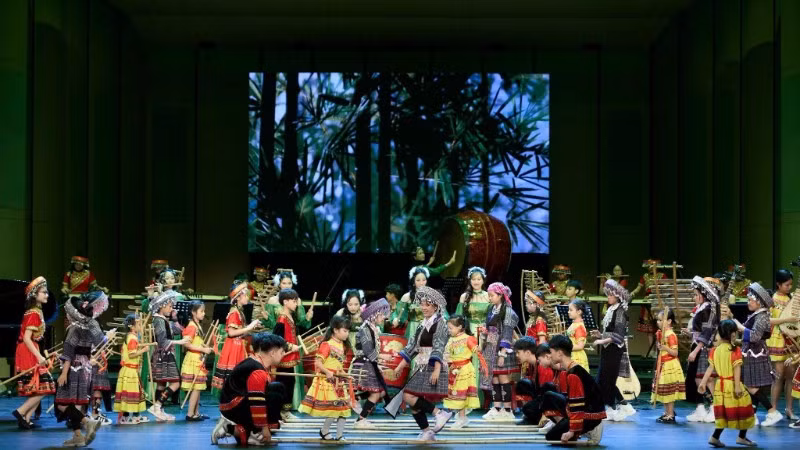 Một tác phẩm biểu diễn tại hòa nhạc “Thanh Âm Xanh” tổ chức vào tháng 1/2025. (Ảnh Nhóm Thanh Âm Xanh)