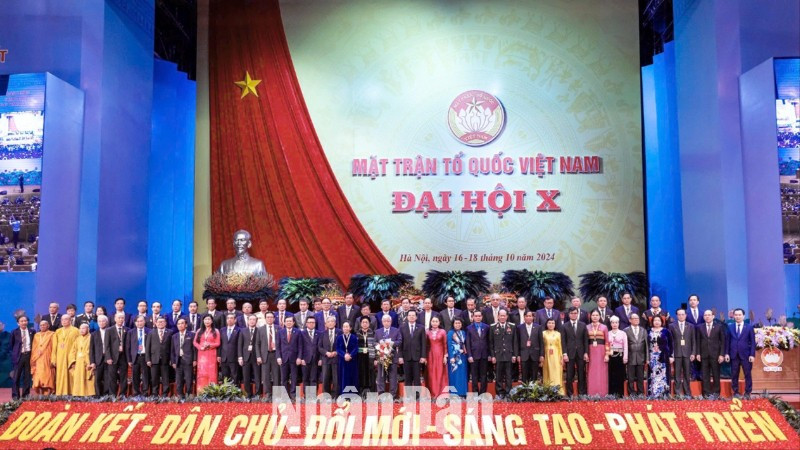 Đại hội đại biểu toàn quốc Mặt trận Tổ quốc Việt Nam lần thứ X.