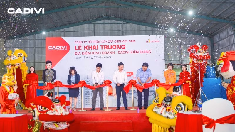 Lễ khai trương địa điểm kinh doanh-CADIVI Kiên Giang.