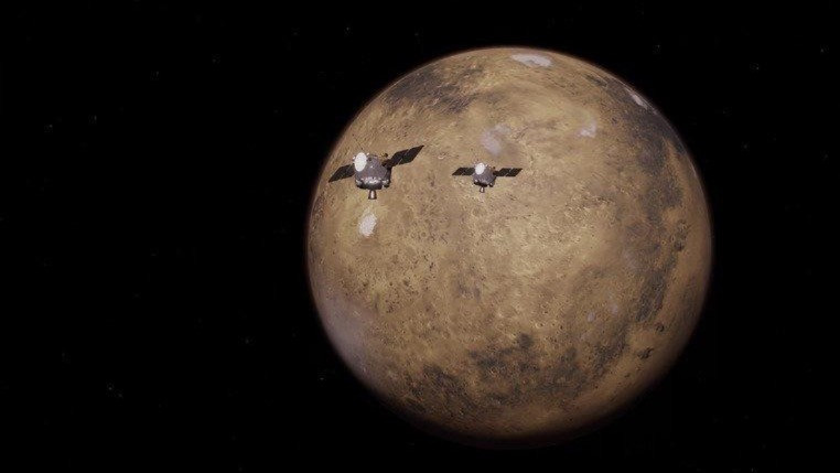 Tàu vũ trụ của Nasa đang tiến vào quỹ đạo Sao Hỏa. Ảnh công bố tháng 9/2024. (Ảnh: Tân hoa xã)