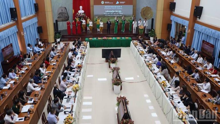 Các cuộc hội thảo khoa học đã đánh giá nền văn hóa Óc Eo có giá trị rất quan trọng. ndo_br_img-5420-1.jpg