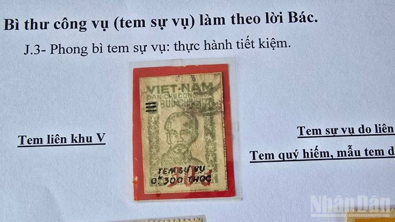 Ông Hữu sở hữu tem quý Bác Hồ với Liên khu V. ndo_br_a1-1.jpg