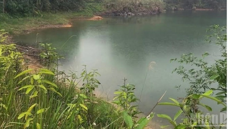 Khu vực xảy ra vụ đuối nước. Ảnh: CTV