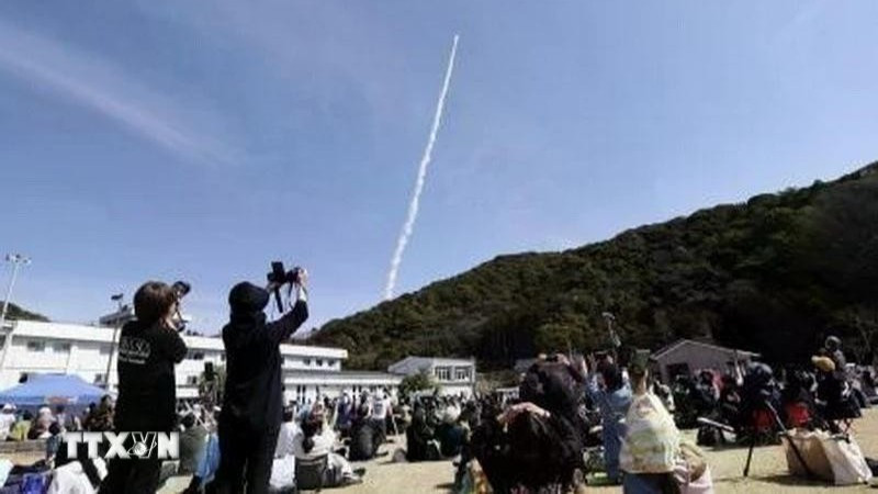 Tên lửa Kairos số 3 được phóng từ Cảng vũ trụ Kii ở thị trấn Kushimoto, tỉnh Wakayama ngày 5/3/2026. (Nguồn: Kyodo/TTXVN)