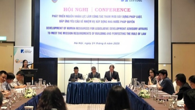 Hội nghị phát triển nguồn nhân lực làm công tác xây dựng pháp luật. (Ảnh: TL)
