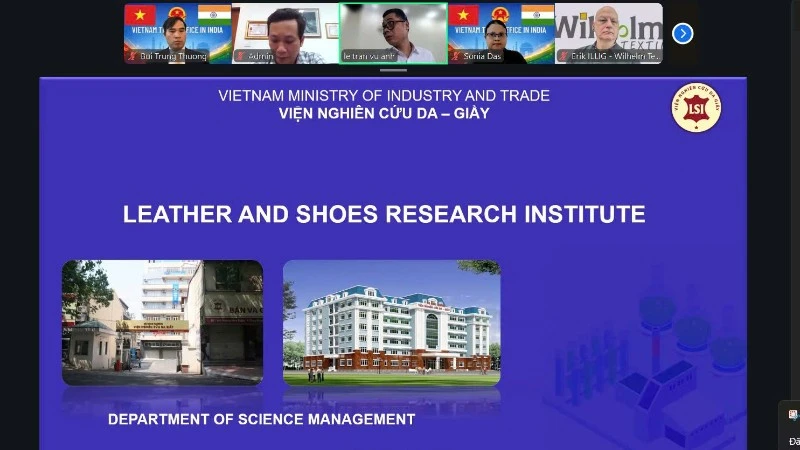 Hội thảo trực tuyến định hình tương lai hợp tác da giày Việt Nam - Ấn Độ