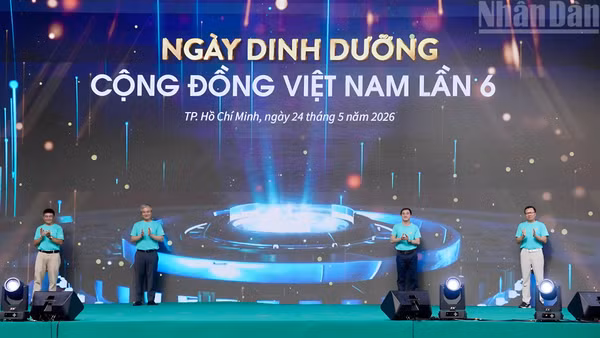 Khai mạc Ngày Dinh dưỡng cộng đồng Việt Nam lần thứ 6. (Ảnh: KHANG ANH)