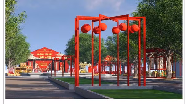 Từ ngày 6 đến 13/2/2026, Không gian Tết Việt 2026 diễn ra tại Công viên Thống Nhất (Hà Nội).