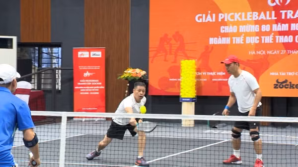 Giải pickleball kỷ niệm 80 năm Ngày Thể thao Việt Nam.