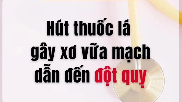 [Video] Hút thuốc lá gây xơ vữa mạch dẫn đến đột quỵ