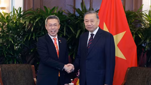 Tổng Bí thư, Chủ tịch nước Tô Lâm tiếp ông Jonathan Yap, Tổng Giám đốc Tập đoàn CapitaLand. (Ảnh: TTXVN)