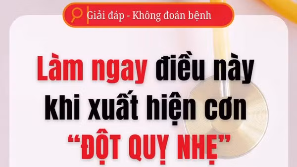[Video] Làm ngay điều này khi xuất hiện cơn "đột quỵ nhẹ"