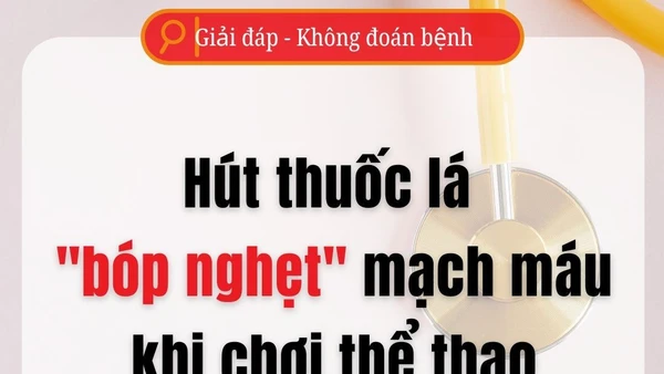 Hút thuốc lá làm "bóp nghẹt" mạch máu khi chơi thể thao
