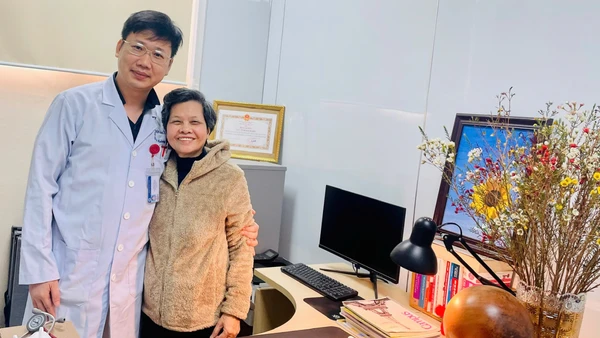 Bệnh nhân xuất huyết dưới nhện đã được điều trị.