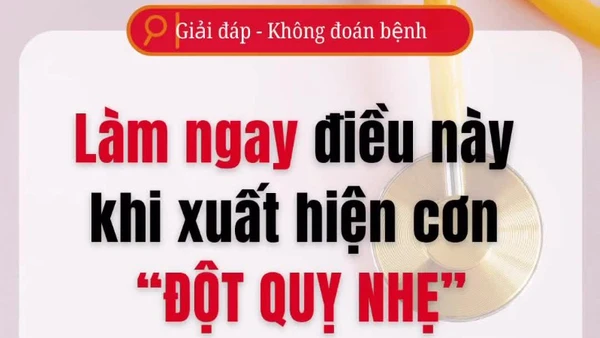 [Video] Làm ngay điều này khi xuất hiện cơn "đột quỵ nhẹ"