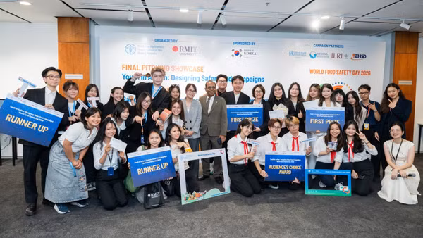 Các đội thắng giải tại vòng chung kết vào ngày 28/5/2026. (Hình: RMIT)