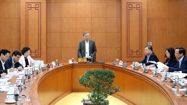 Tổng Bí thư Tô Lâm chủ trì làm việc về thực hiện chủ trương, chính sách đối với người có công với cách mạng.