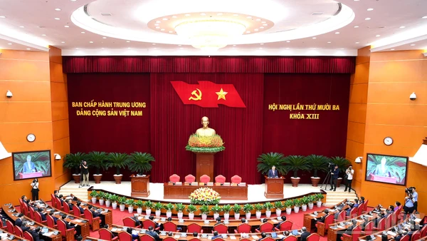Hội nghị lần thứ 13 Ban Chấp hành Trung ương Đảng Cộng sản Việt Nam khóa XIII họp phiên bế mạc.
