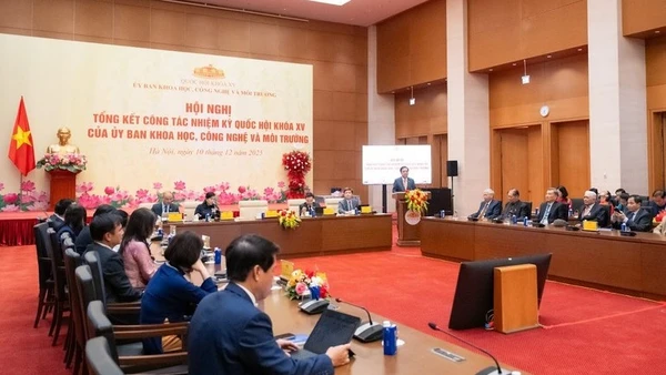 Hội nghị tổng kết công tác nhiệm kỳ Quốc hội khóa XV của Ủy ban Khoa học, Công nghệ và Môi trường, tháng 12/2025.