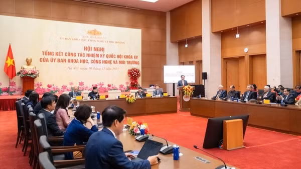 Hội nghị tổng kết công tác nhiệm kỳ Quốc hội khóa XV của Ủy ban Khoa học, Công nghệ và Môi trường, tháng 12/2025.