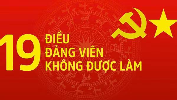 [Interactive] 19 điều đảng viên không được làm