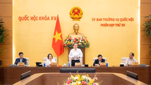 Chủ tịch Quốc hội Trần Thanh Mẫn chủ trì Phiên họp thứ 55 của Ủy ban Thường vụ Quốc hội.