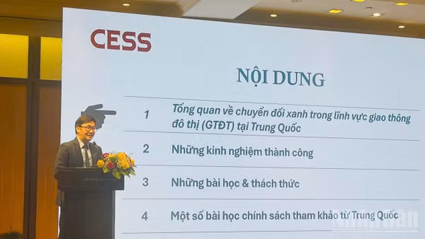 Mô hình 3 tầng nấc thúc đẩy chuyển đổi xanh trong giao thông đô thị